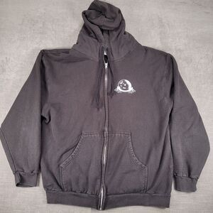 Ramp Vamps Graphic Full Zip Hoodie Sweatshirt Black‎ Grunge Skater Size XL